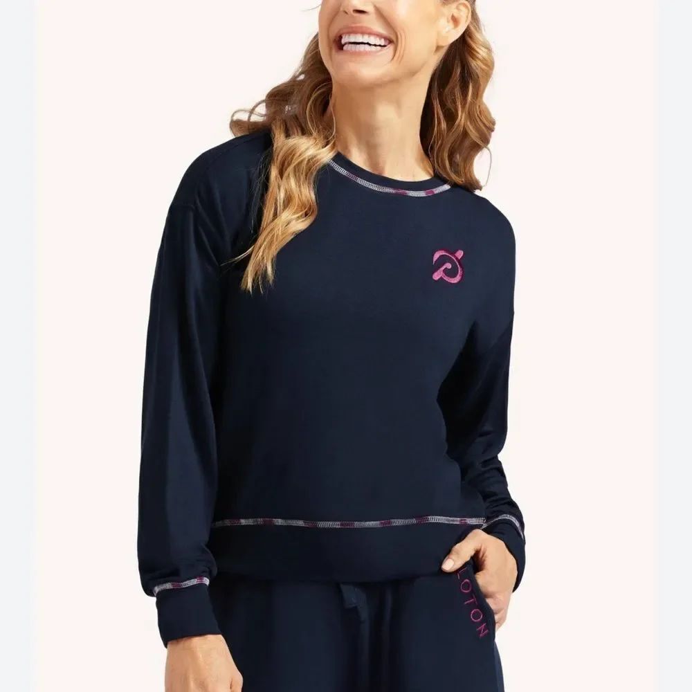 Peloton Pullover Logo Lightweight Sweatshirt Athletic Top Women’s Small